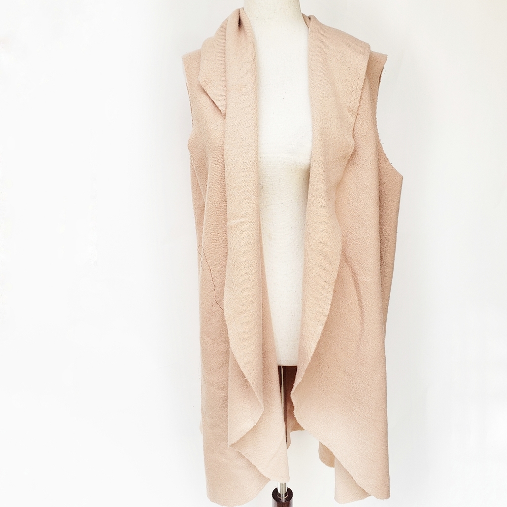 Anthropologie Moth wool camel open cardigan size medium large